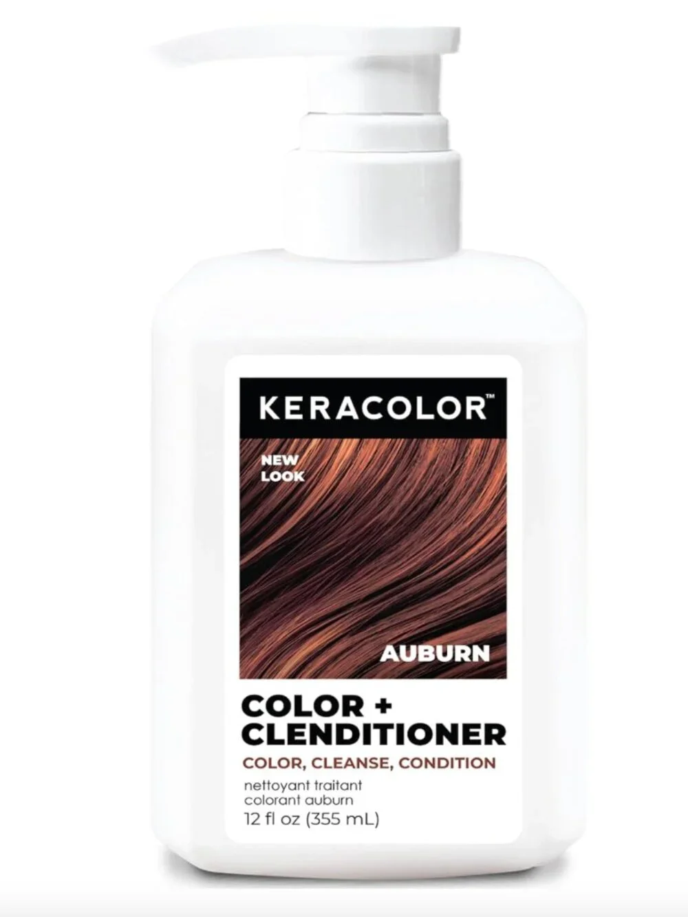 NEW Keracolor AUBURN Color + Clenditioner 3-in-1 Color-Depositing Conditioner